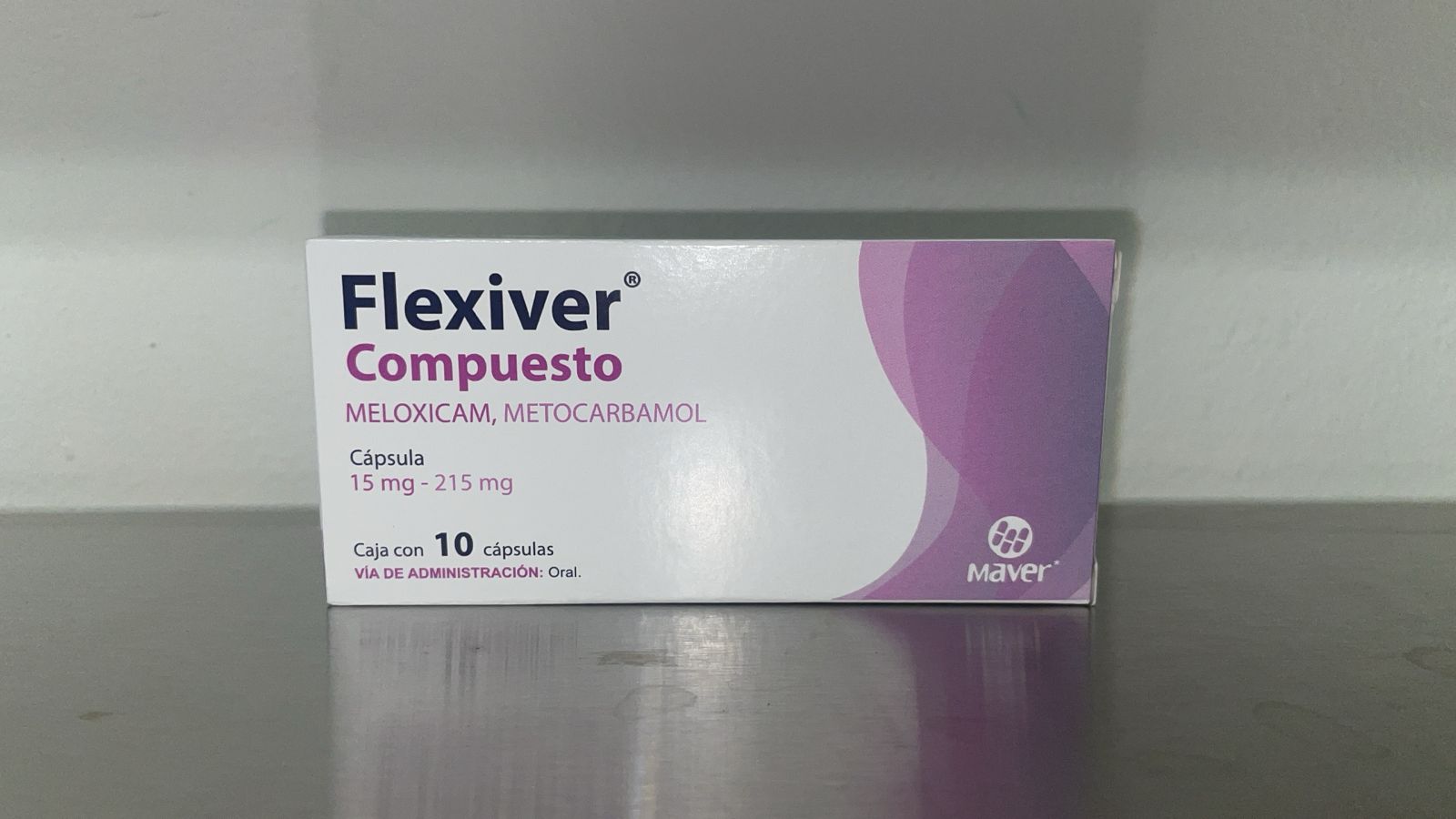 Flexiver Compuesto con Meloxicam y Metocarbamol – 10 cápsulas